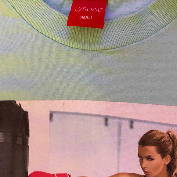 Visual Mint Green Tee - Picture 4 of 6